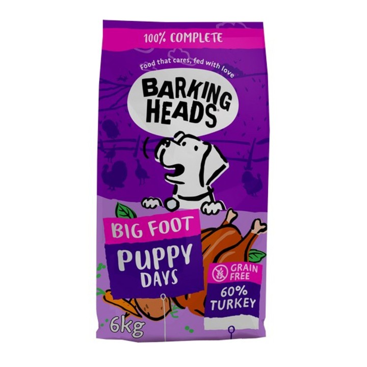 Barking Heads Large Breed Puppy Turkey - 6 Kg