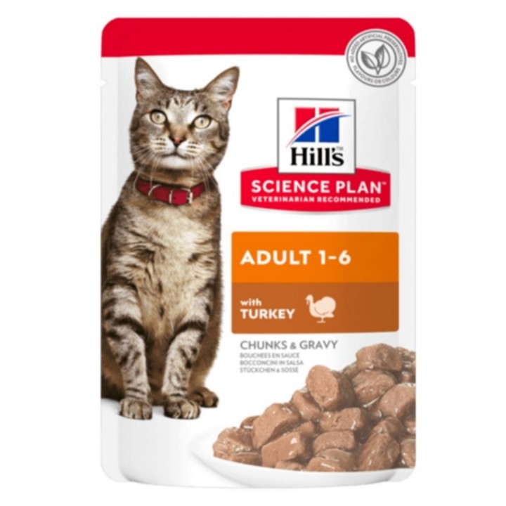 Hills Adult Cat Turkey Pouch - 85gr