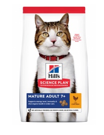Hill's Science Plan Mature Adult 7+ Cat Food With Chicken - 3 Kg