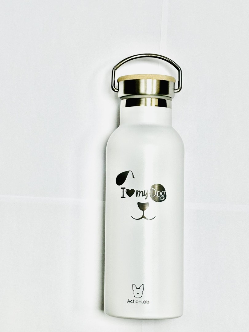 Action Trade Bamboo White I Love My Dog 500Ml