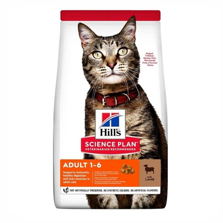 Hill's Science Plan Adult Cat Food With Lamb - 3 Kg