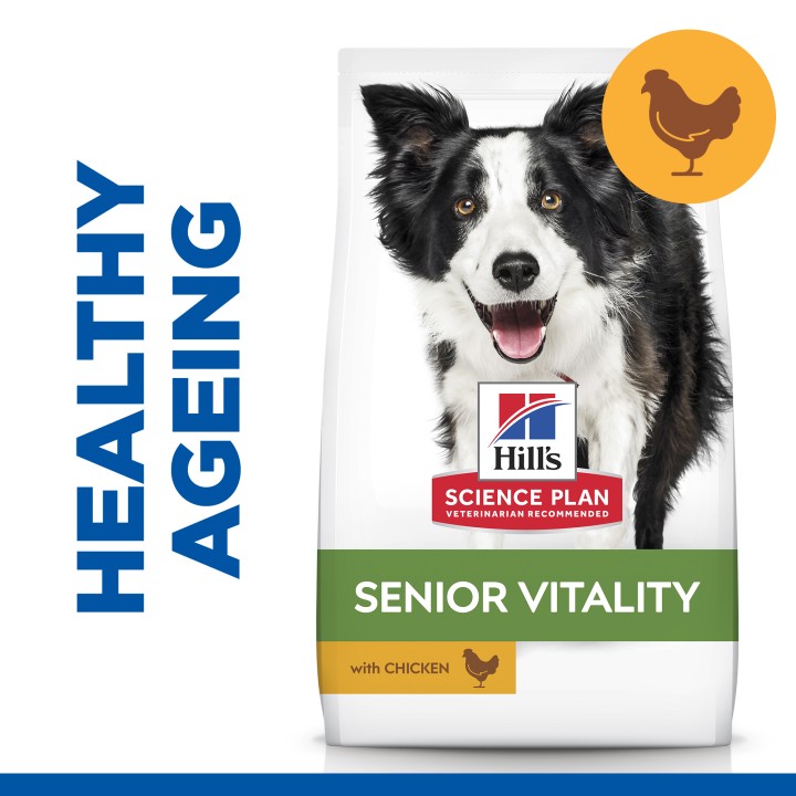 Hills Mature Senior Vitality Medium Chicken - 14 Kg