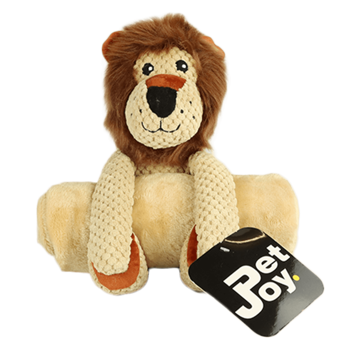 Pet Joy Lion Buddy With Blanket