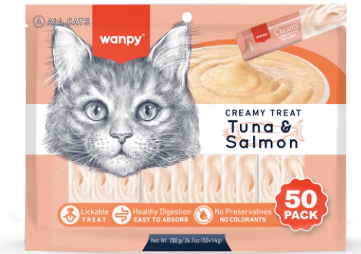 Wanpy Creamy Lickables Tuna & Salmon
