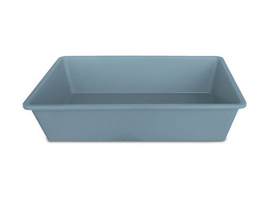 Cat Litter Tray Steel Blue 50x35x12