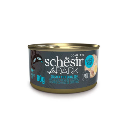 Schesir Cat's wet food After Dark Chicken With Egg 80gr