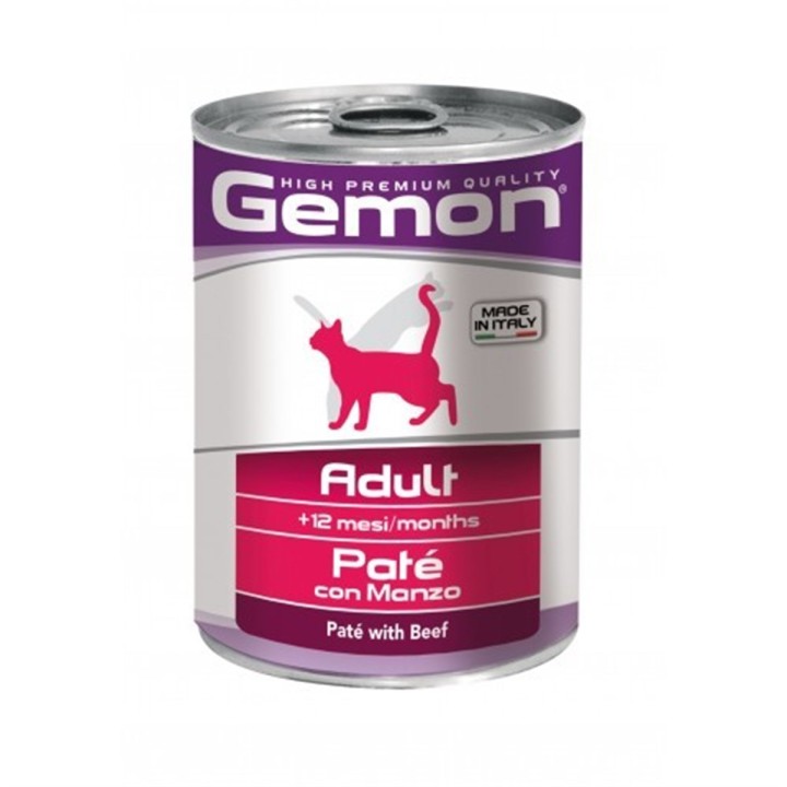 Gemon Cat's wet food Pate Beef 400gr
