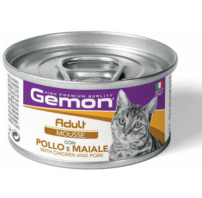 Gemon Cat Adult Chicken And Pork Mousse 85Gr