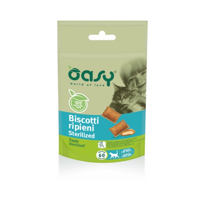 Oasy Snack Cat Biscuits - Sterilized 60gr