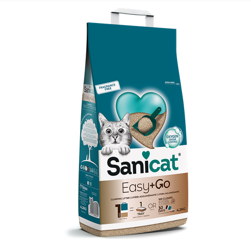 Sanicat Easy And Go Fragrance Free Cat Litter - 4.2 Kg