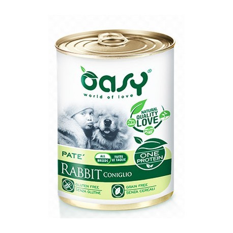 Oasy One Protein Wet Dog Adult Rabbit - 400gr