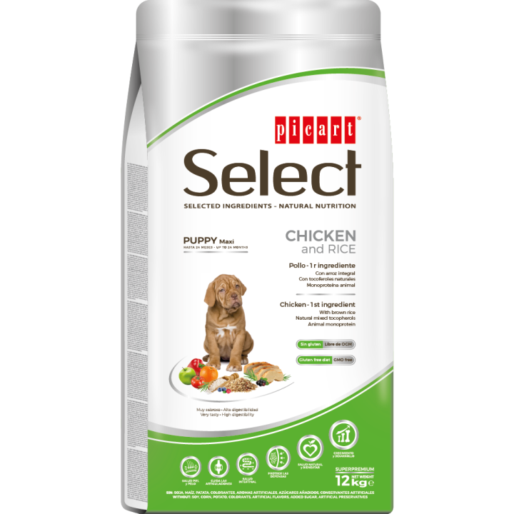 Select Puppy Maxi Chicken And Rice - 12 Kg