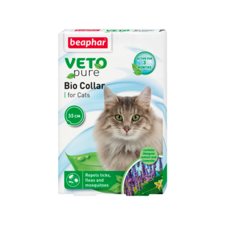 Beaphar Veto-Pure Flea & Tick Collar For Cats - 100gr
