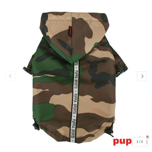 Dog Rain Coat Camo