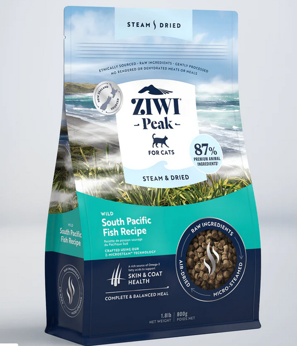 Ziwi Peak Cat Steam & Dried Wild South Pacific Fish Recipe - 800gr