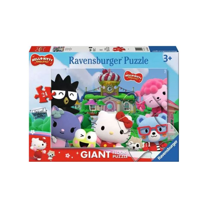 Ravensburger 24 Pcs Floor Puzzle Hello Kitty 12004076 - Jigsaw Puzzle - Join the iconic Hello Kitty and friends from the cute series Hello Kitty Super Style as you piece... - 24 Pieces