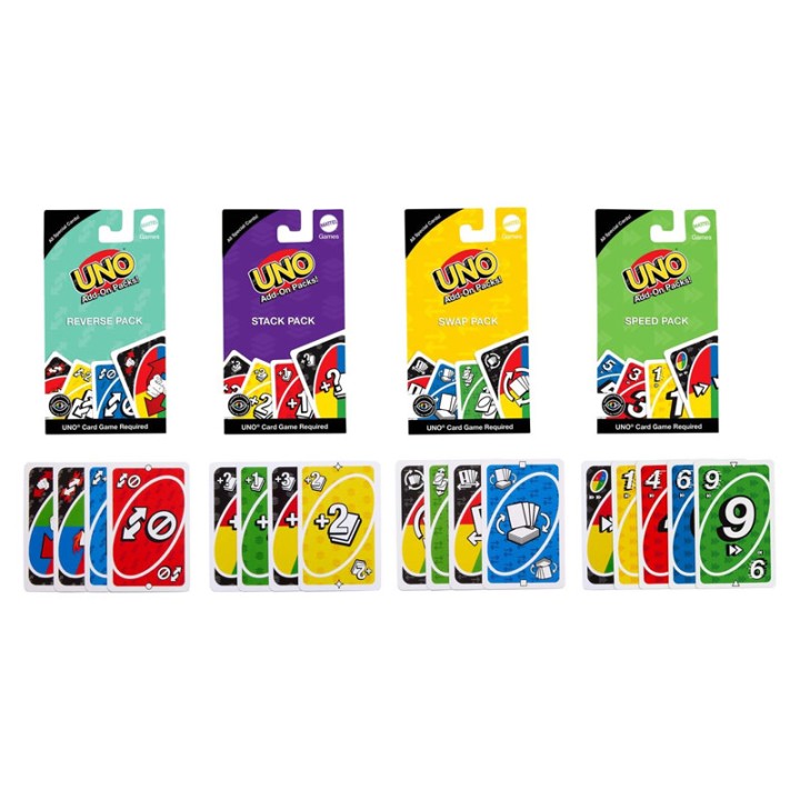 Mattel Uno Core Add-On Packs Jcv55 - Table Game