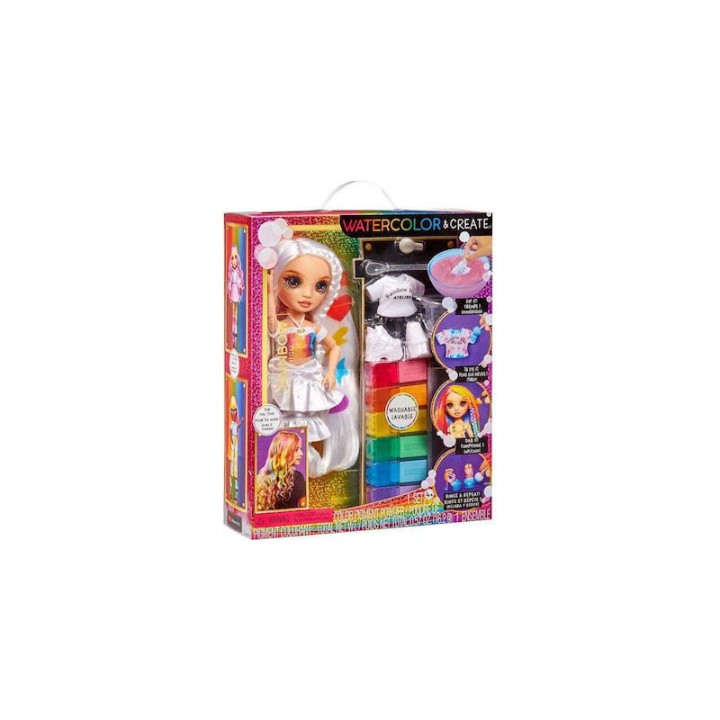MGA Entertainment Rainbow High Doll Set painting Tie Dye 507598-Euc - Doll Playset
