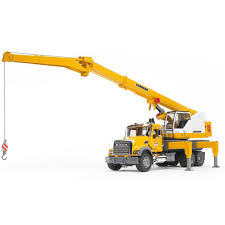 Bruder Mack Granite Liebherr Crane Truck 02818 - Remote Control Car - The impressive Liebherr crane truck literally towers above the BRUDER range of utility vehicles