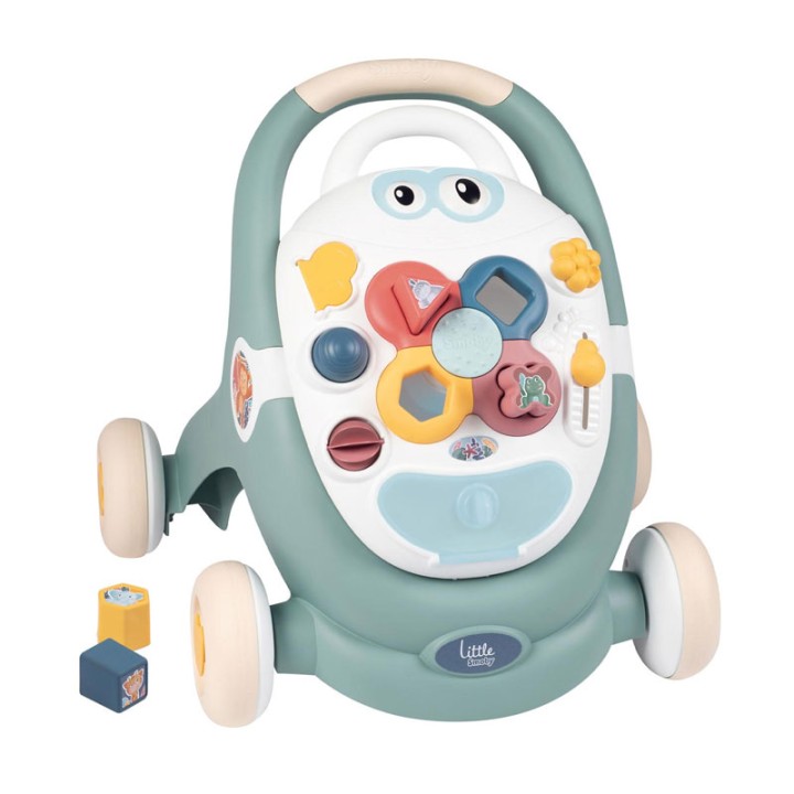 Smoby Little Smoby 3 In 1 Trotty Walker 140304 - Science and Education Toy - 3 in 1 walker from Smoby: a walker, activity center and doll buggy in one