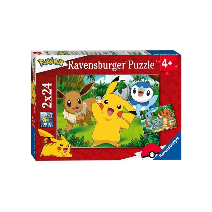 Ravensburger 05668 2X24 Pcs Puzzle Pokemon - Jigsaw Puzzle - 24 Pieces