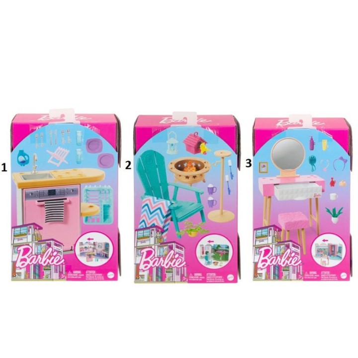 Barbie Furniture (3 Styles) Hjv32 - Doll Figure