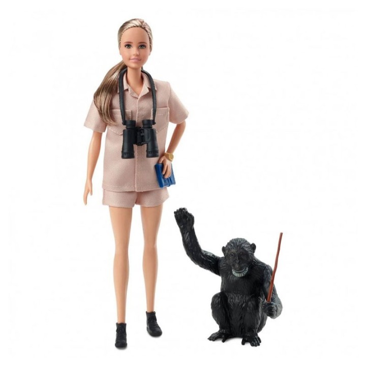 Barbie Jane Goodall Hcb82 - Doll Figure - The Barbie Inspiring Women Series pays tribute to incredible heroines of their time; courageous w...