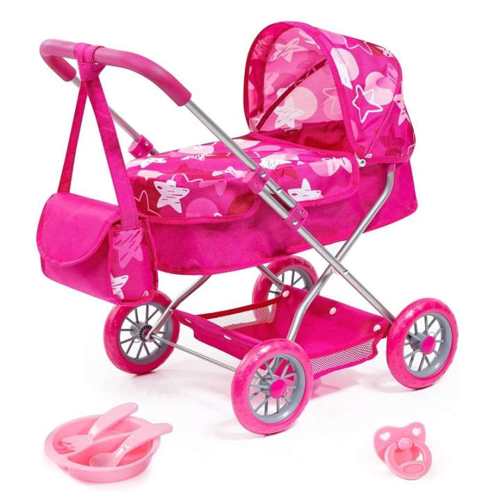 Bayer-Design Bayer Dolls Pram Smarty Set 12249Ab - Doll Figure - Smarty is a beautiful modern coloured doll’s pram and suitable for dolls up to 18 inch