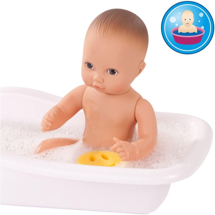 Gotz Puppen Gotz Newborn Aquini, Boy, Painted Eyes 33Cm 0754010 - Doll Figure - Götz 0754010 Newborn Aquini Boy Doll - Suitable For Children Over 18 Months 33 cm Bathing Baby Do...