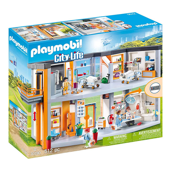 PLAYMOBIL 70190 Big First Aid Department- Role Play Playset