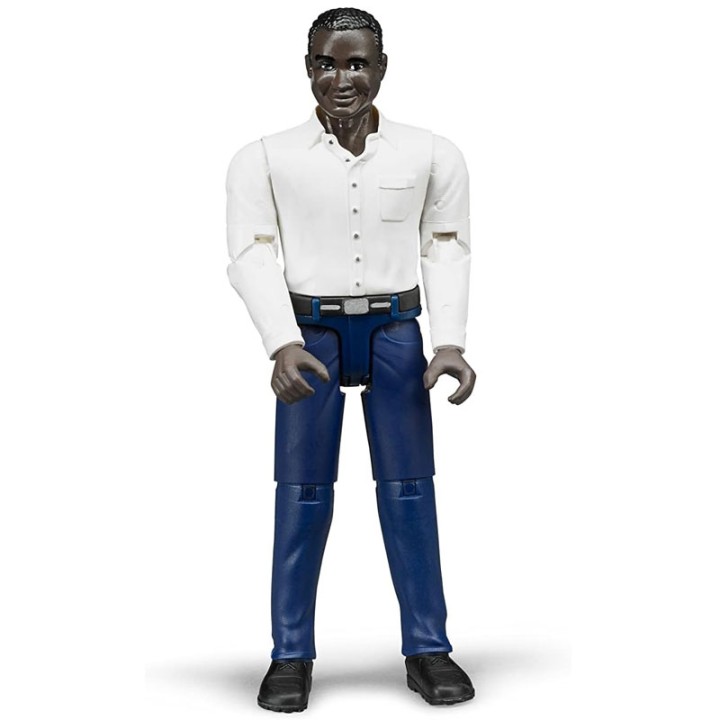 Bruder 60004 Bworld Man, Dark Skin, Darkblue Jeans - Remote Control Car - Product Description A likeable character with an impression that is as realistic as possible
