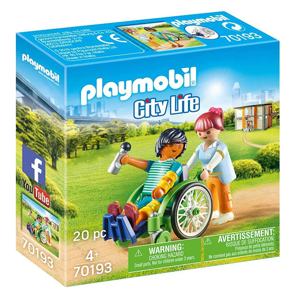 PLAYMOBIL 70193 wheelchair Patient - Building Blocks Set