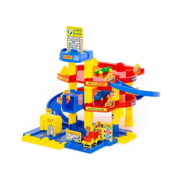 Polesie Parkgarage 3 Floors 37893 - Remote Control Car - The parking garage has 3 levels that invite you to play and drive