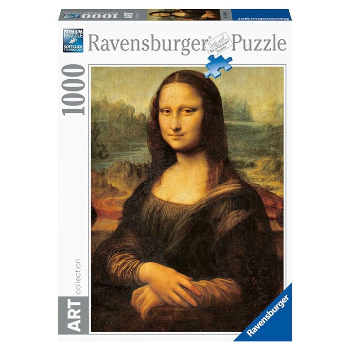 Ravensburger 1000 Pcs Ac Puzzle Da Vinci: Mona Lisa 12000058 - Jigsaw Puzzle