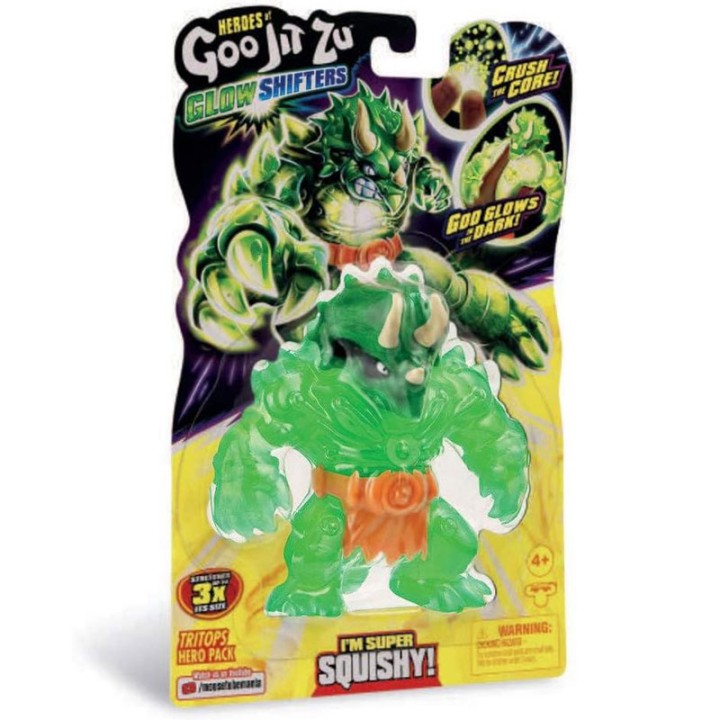 Giochi-Preziosi Goo Jit Zu Glow Shifters Hero Pack (6 Styles) Gjt41000 - Action Figure