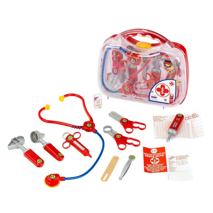 Klein Klein Pro Doctor Case Middle Transparent 4395 - Figure Playset - For all little helpers who dream of becoming a doctor themselves later Doctor's games are one of ...