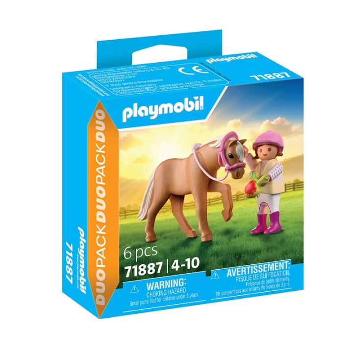 PLAYMOBIL 71887 Duopack Girl with Pony - Playset
