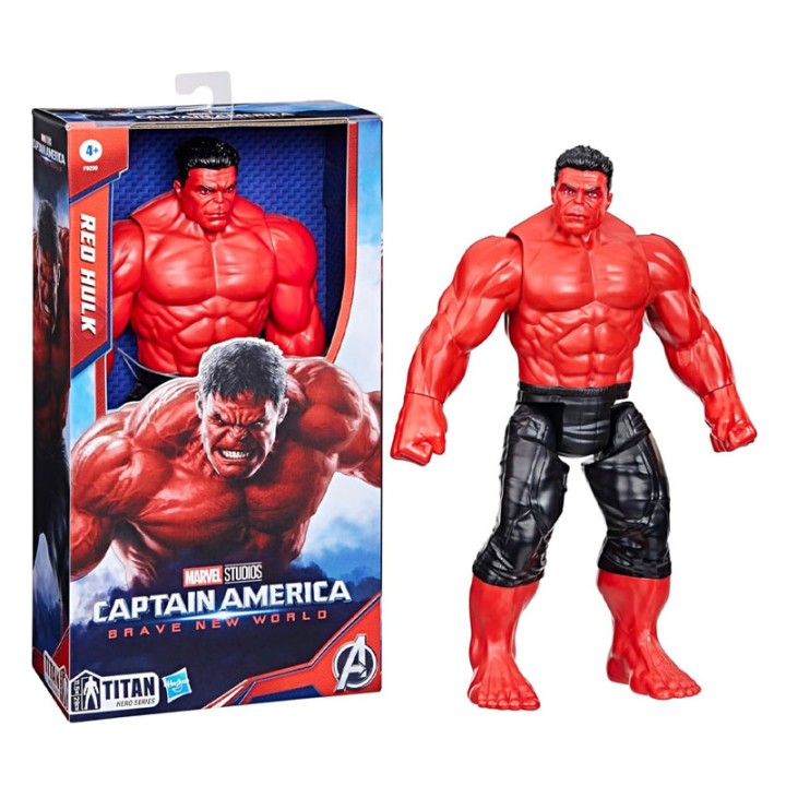 Hasbro Captain America Nwo Dlx Titan Hero Villain Figure F9299 - Action Figure - With this Titan Hero Red Hulk deluxe action figure, kids can imagine stepping into Captain Americ...