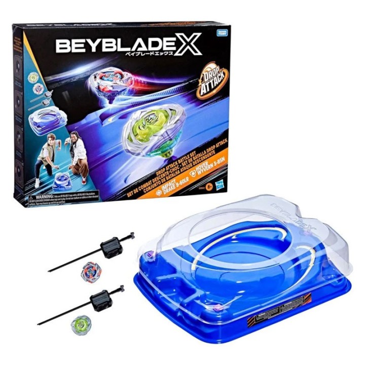Hasbro Beyblade Bbx Drop Attack Battle Set G0842 - Doll Playset - The Beyblade X Drop Attack Battle Set has all you need to begin battling – Beystadium, 2 tops and...