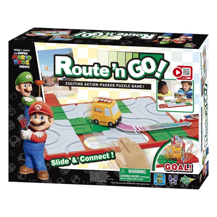 Epoch Super Mario 7465 Super Mario Route'n Go 7465 - Remote Control Car - The tabletop action-packed puzzle game inspired by the world of The Super Mario Bros