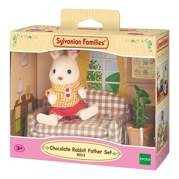 Epoch Sylvanian Families: Chocolate Rabbit Father Set (5013) - Doll Playset