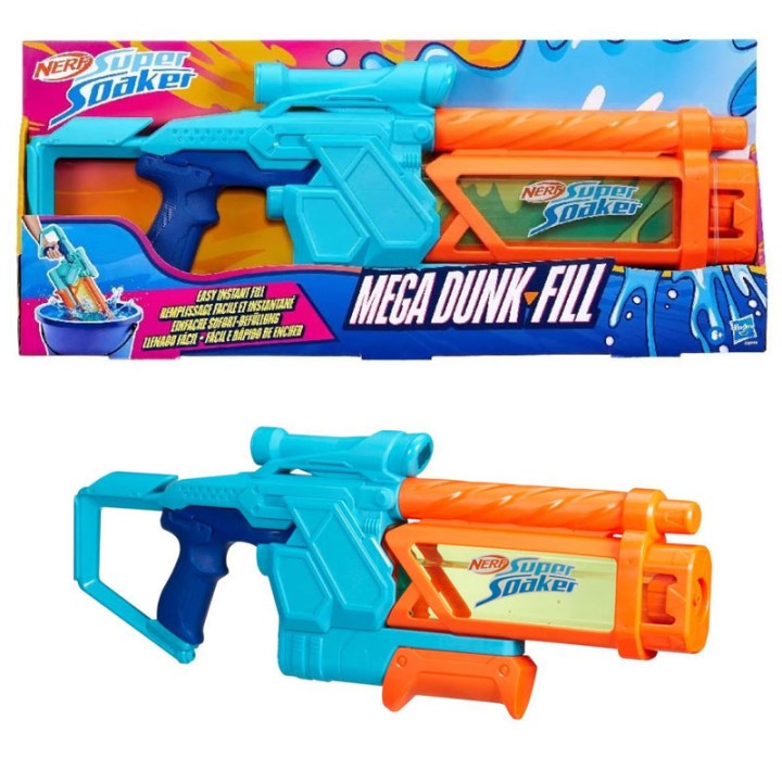 Hasbro Super Soaker Mega Dunk Fill G0999 - Action Figure - The Nerf Super Soaker Mega Dunk-Fill water blaster features an easy instant fill tank so you’re r...