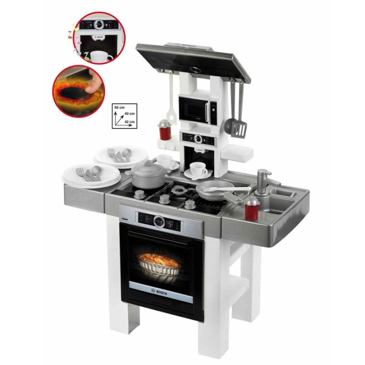 Klein Klein Bosch Kitchen Pure 7161 - Figure Playset - The Theo Klein Bosch Kitchen "Pure" brings the excitement of real cooking into your child's playr...