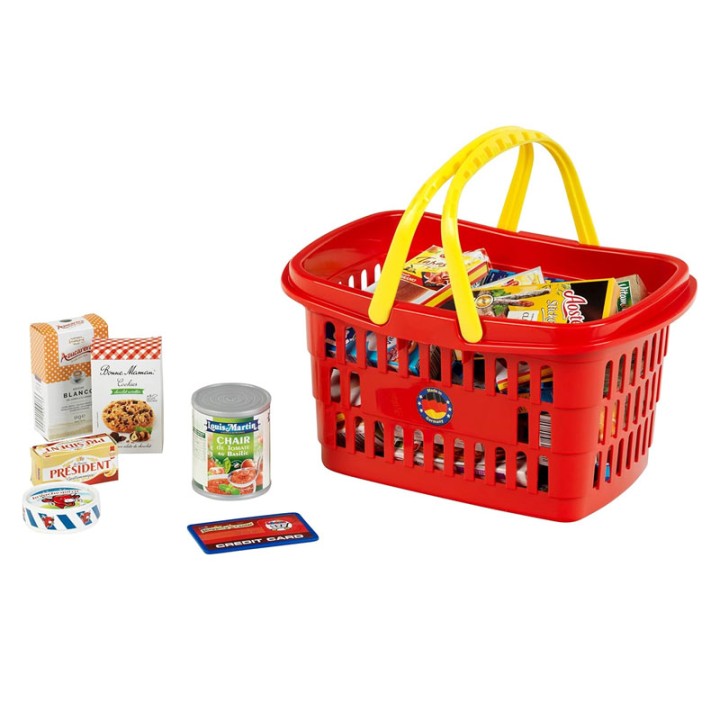 Klein Klein Mm Shopping Basket Filled With Products 7219 - Figure Playset - In this bulging shopping basket, small shopping kings and queens will find everything they also l...