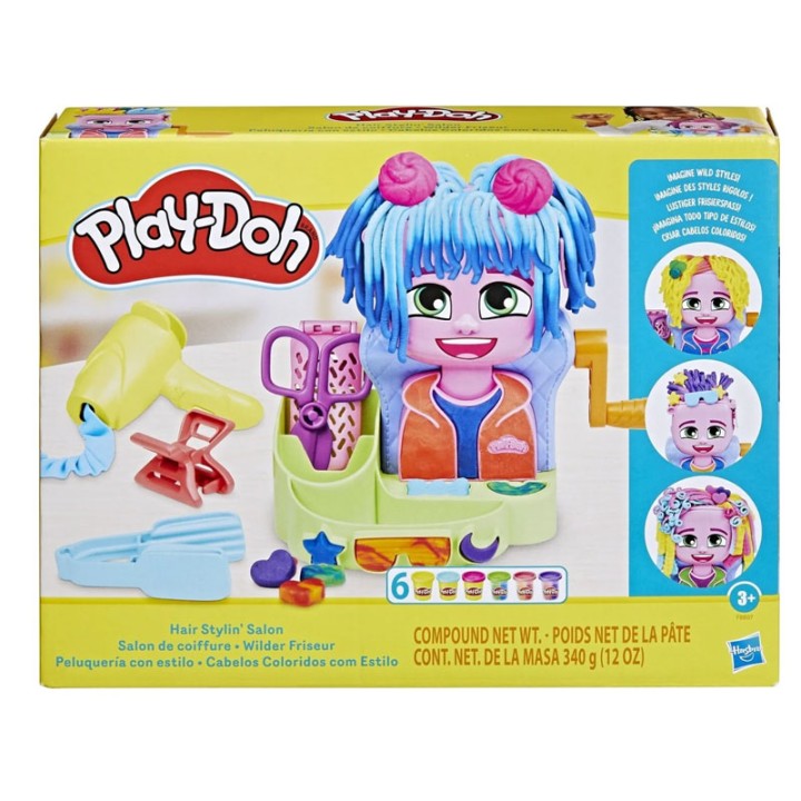 Play-Doh Play-Doh Hair Stylin Salon F8807 - Figure Playset - Kids can express their unique style with the Play-Doh Hair Stylin' Salon playset