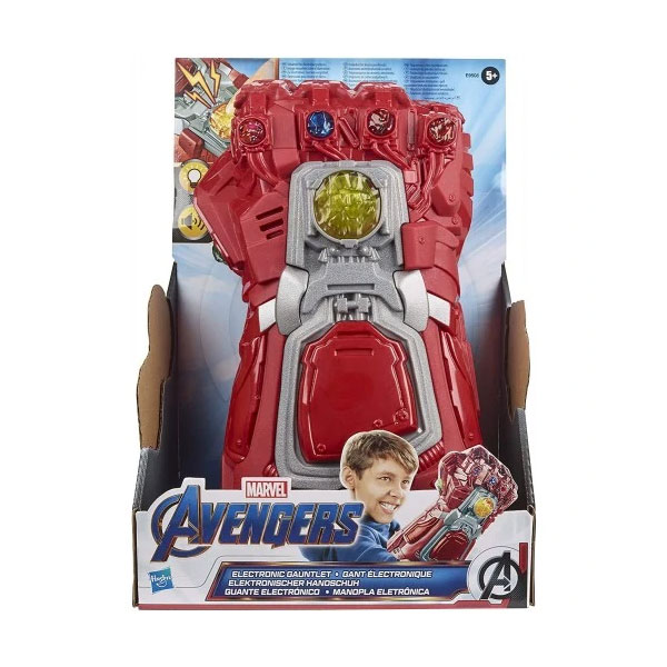 Hasbro Avengers Red Electronic Gauntlet E9508 - Action Figure - Wanting to conquer the entire galaxy, Thanos embarks on a mission to find the Infinity Stones and...