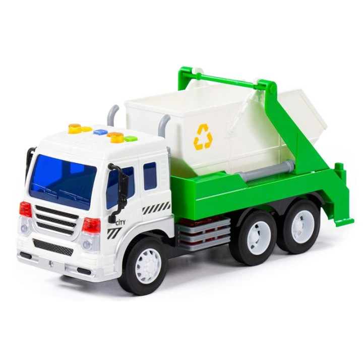 Polesie City Container Truck 86198 - Die-Cast Toy Car - With this container truck, you can make your little one's eyes shine