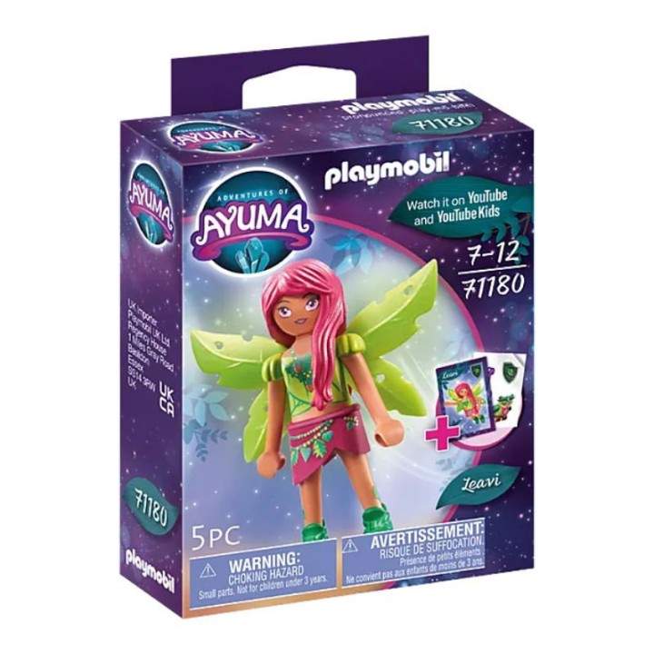 PLAYMOBIL Forest Fairy Leavi 71180 - Playset - As the Forest Fairy, Leavi cares for the fairy forest and catches intruders with her plant bindin...