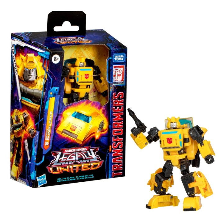 Hasbro Transformers Gen Legacy Uni Origin Bb G1292 - Action Figure - 5-inch (14 cm) Origin Bumblebee toy features deco and detail inspiration from the first episode o...