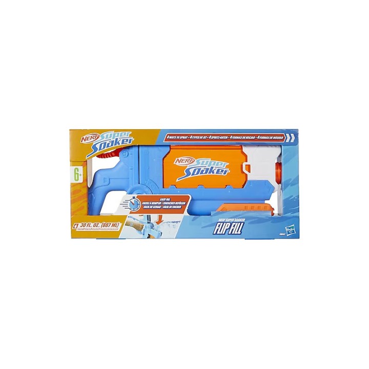 Nerf Nerf Super Soaker Flip Fill F8643 - Action Toy Playset - The Nerf Super Soaker Flip Fill water blaster features 4 different water-streaming styles, so you...